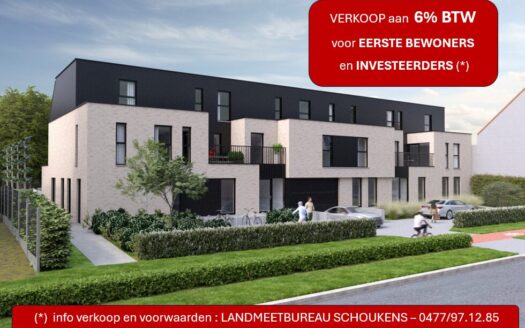 Stijlvol en modern nieuwbouwappartement aan 6% BTW gelegen te Kampenhout – ref.: 3776